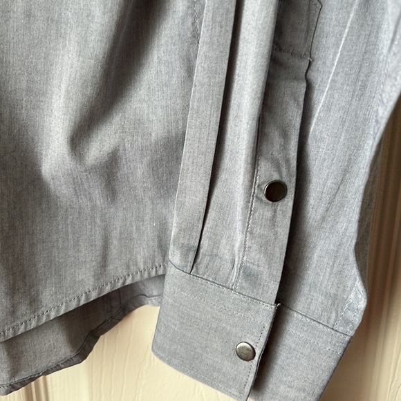 Express fitted button down shirt. Small. Gray - Picture 7 of 9